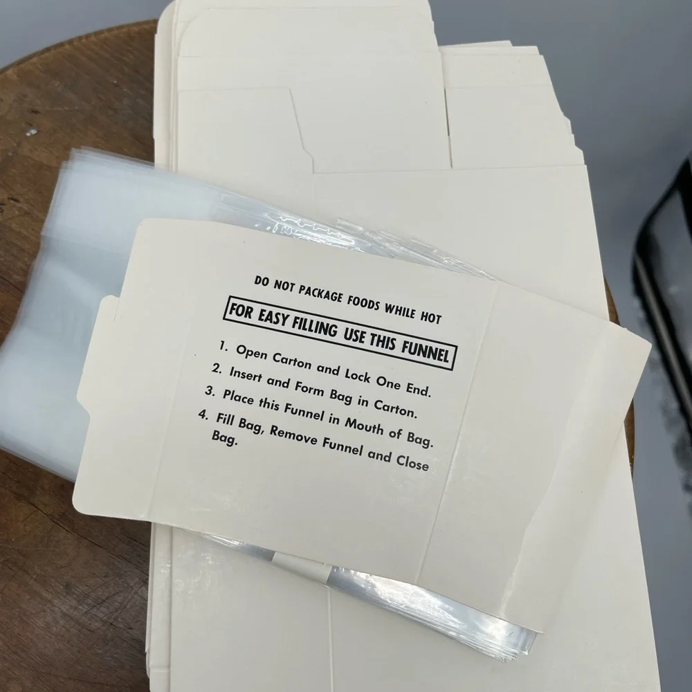 Vintage Sears Blue Freezer Cartons and Liner Bags